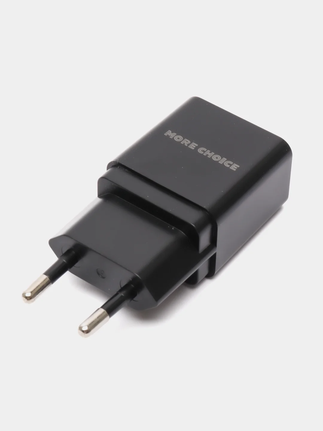 Черный блок питания с кабелем Micro-USB, зарядное устройство, 1USB, 1A, More Choice NC33
