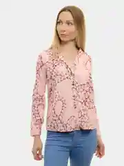 Коралловый блузка женская с коротким рукавом летняя