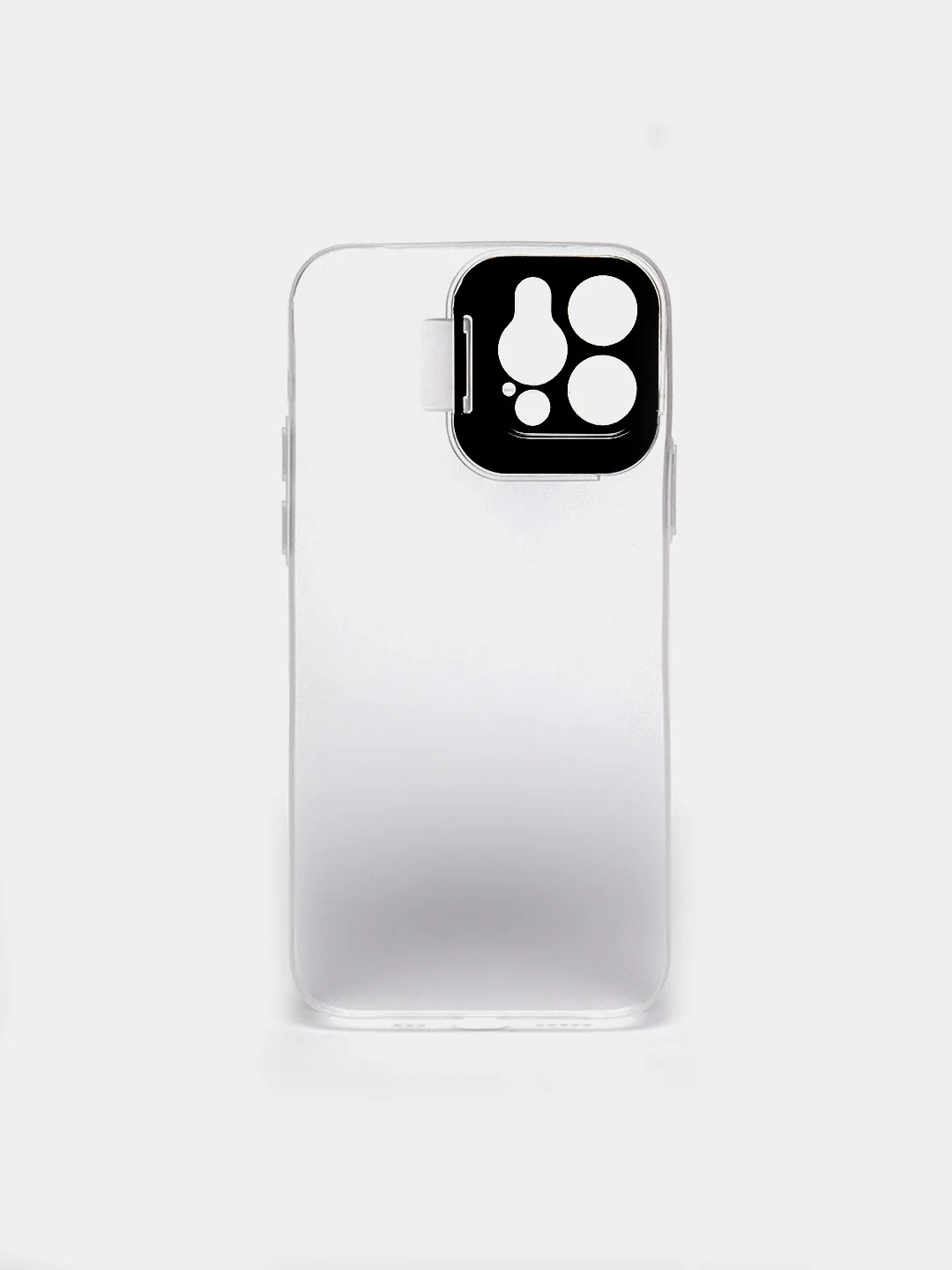 Белый чехол для iPhone 12 Pro пластиковый матовый ультратонкий с защитой камеры