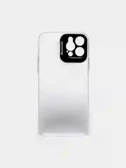 Белый чехол для iPhone 12 Pro пластиковый матовый ультратонкий  с защитой камеры