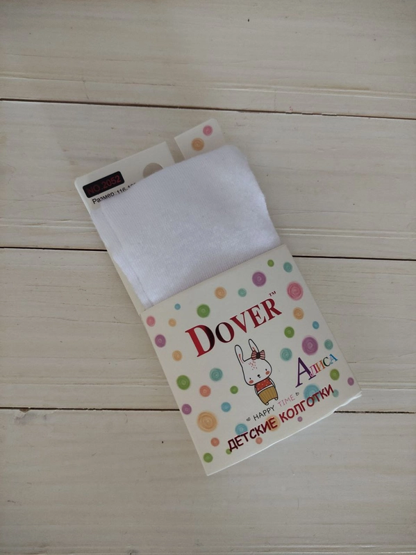 Колготки для девочек Dover "Алиса", школьные, белые