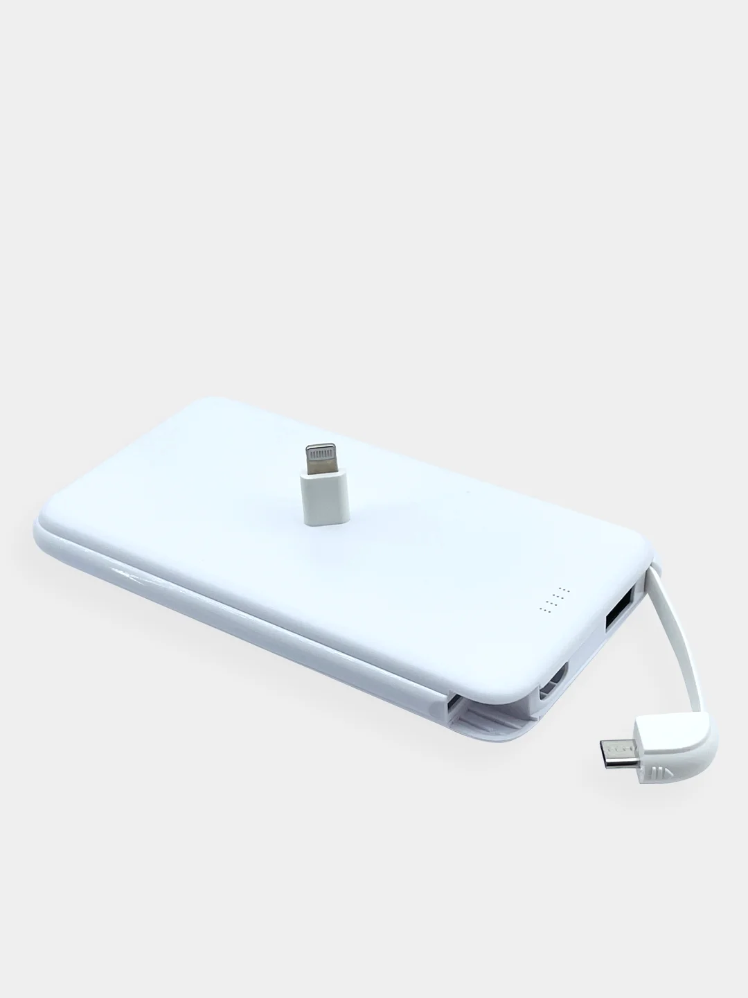 Белый powerbank внешний аккумулятор 10000 mAh
