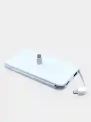 Белый powerbank внешний аккумулятор 10000 mAh