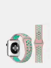 Пудровый спортивный силиконовый ремешок для смарт-часов Apple Watch