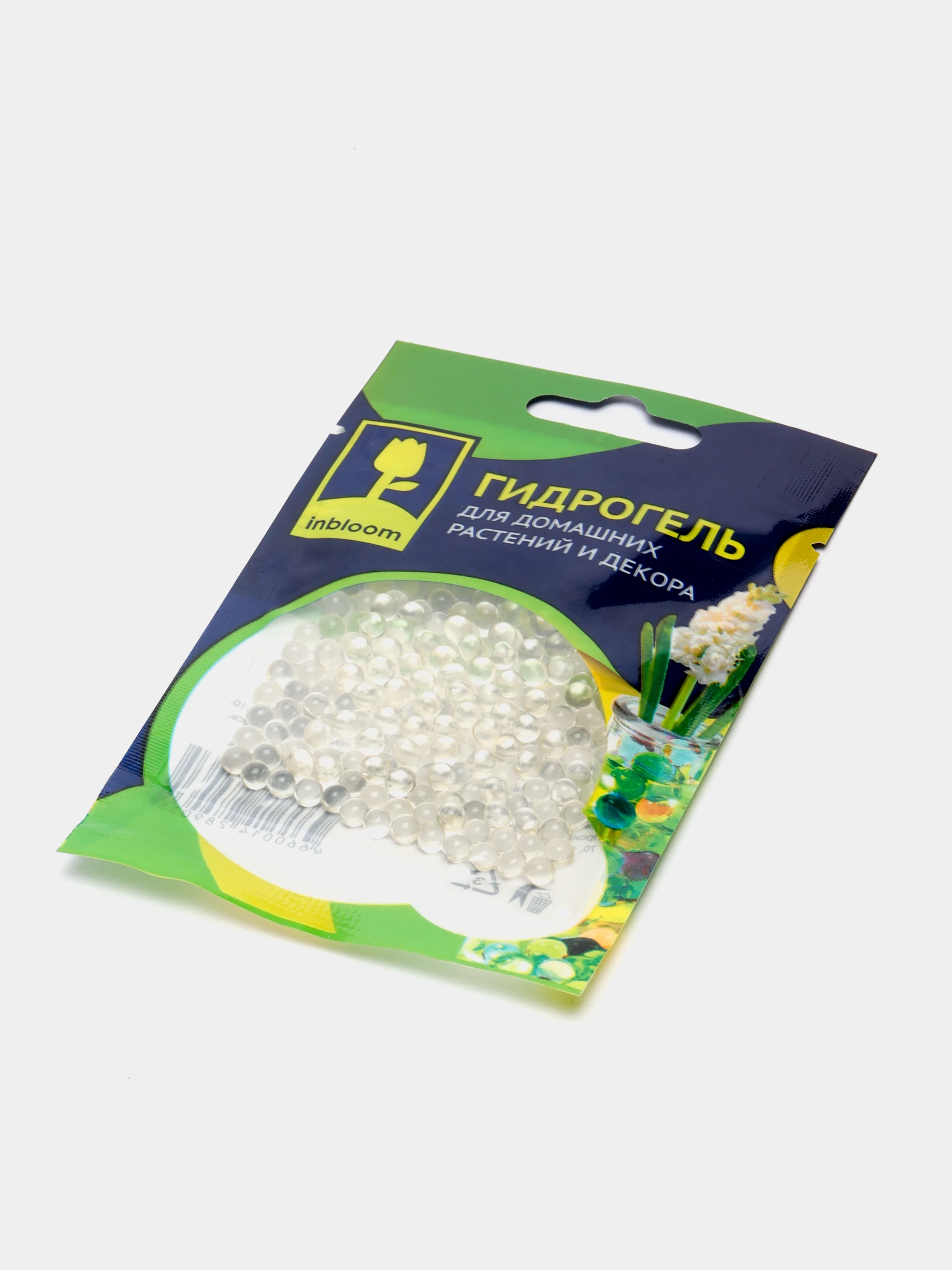 Прозрачный гидрогель для домашних растений и декора "Аквагрунт", 6 цветов