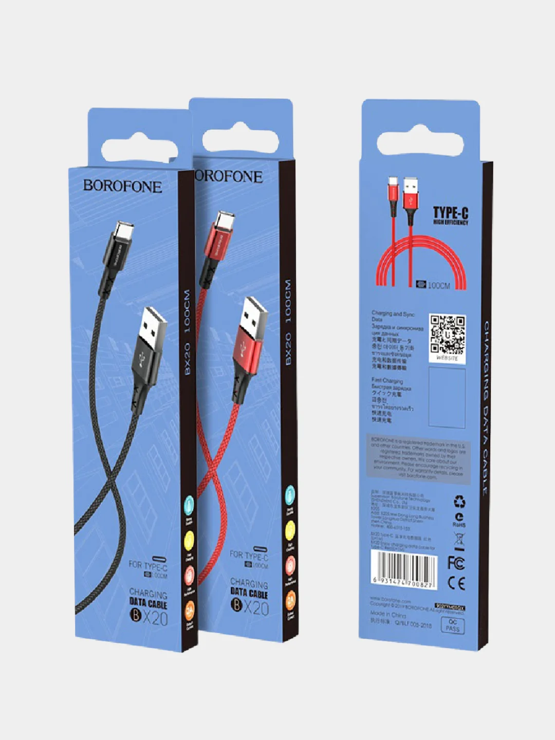 Кабель Borofone BX20, micro-USB, 2.0A, 1 м