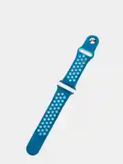 Голубой спортивный силиконовый ремешок для смарт-часов Apple Watch
