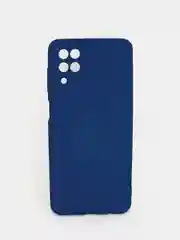 Чехол силиконовый с микрофиброй внутри и защитой камеры для Samsung (самсунг) Galaxy A12