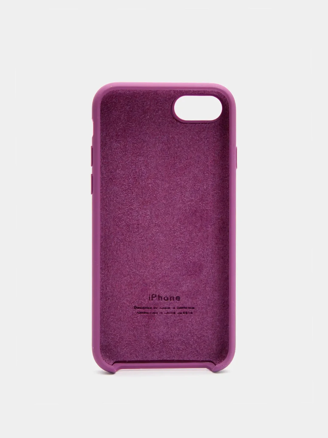 Пурпурный чехол Silicone Case для iPhone 7, 8, SE 2020, с открытым низом
