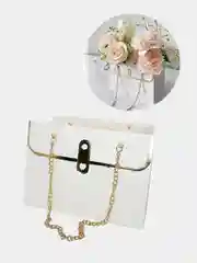 Белый сумка подарочная, флористическая