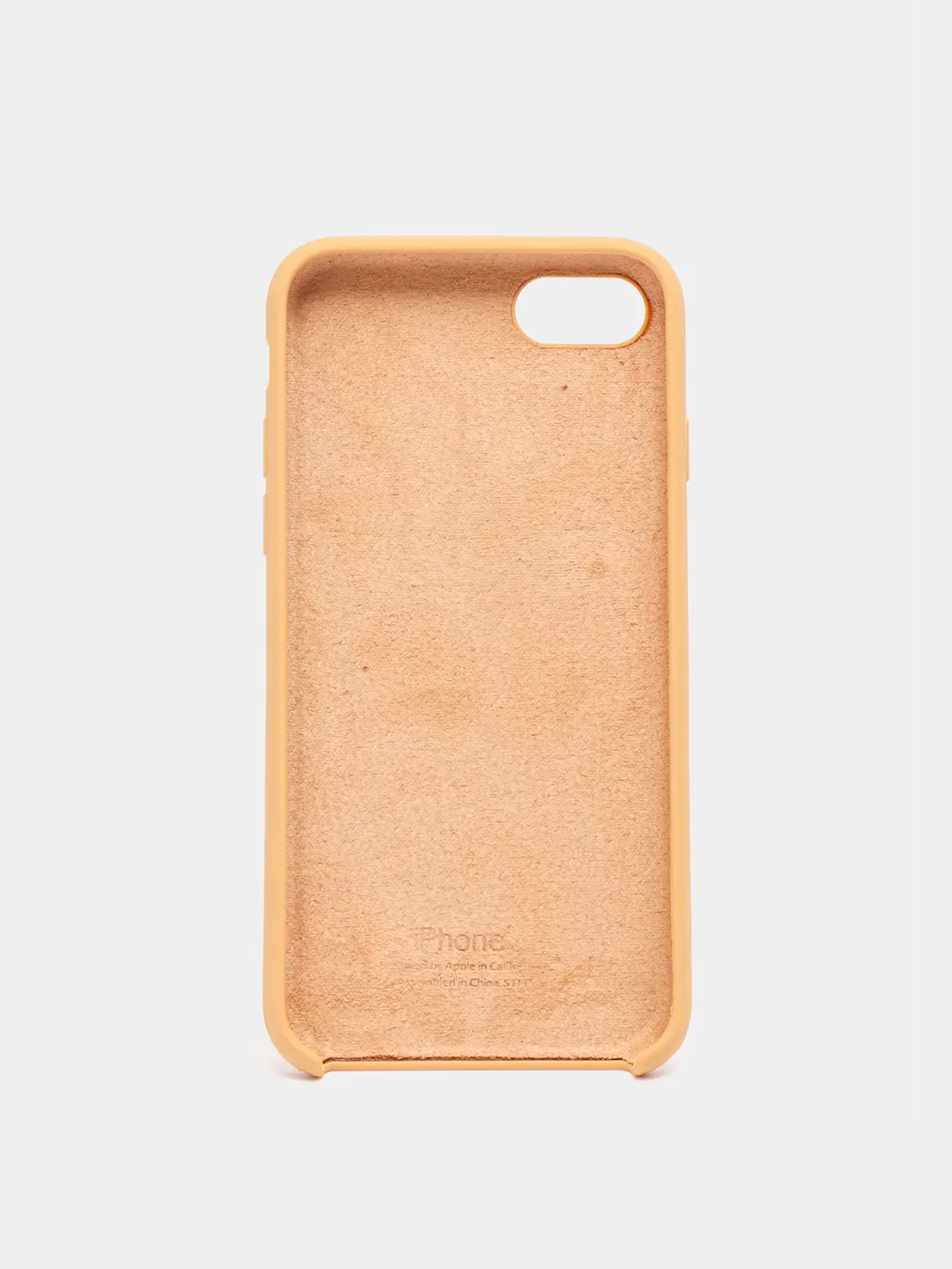 Терракотовый чехол Silicone Case для iPhone 7, 8, SE 2020, с открытым низом