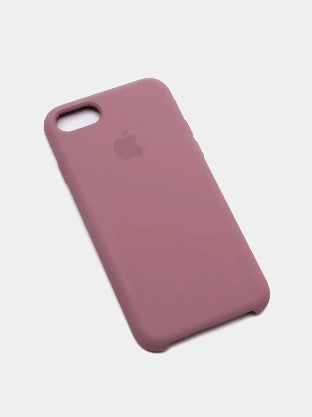 Сиреневый чехол Silicone Case для iPhone 7, 8, SE 2020, с открытым низом