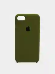 Хаки чехол Silicone Case для iPhone 7, 8, SE 2020, с открытым низом