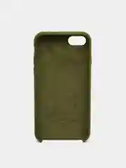 Хаки чехол Silicone Case для iPhone 7, 8, SE 2020, с открытым низом