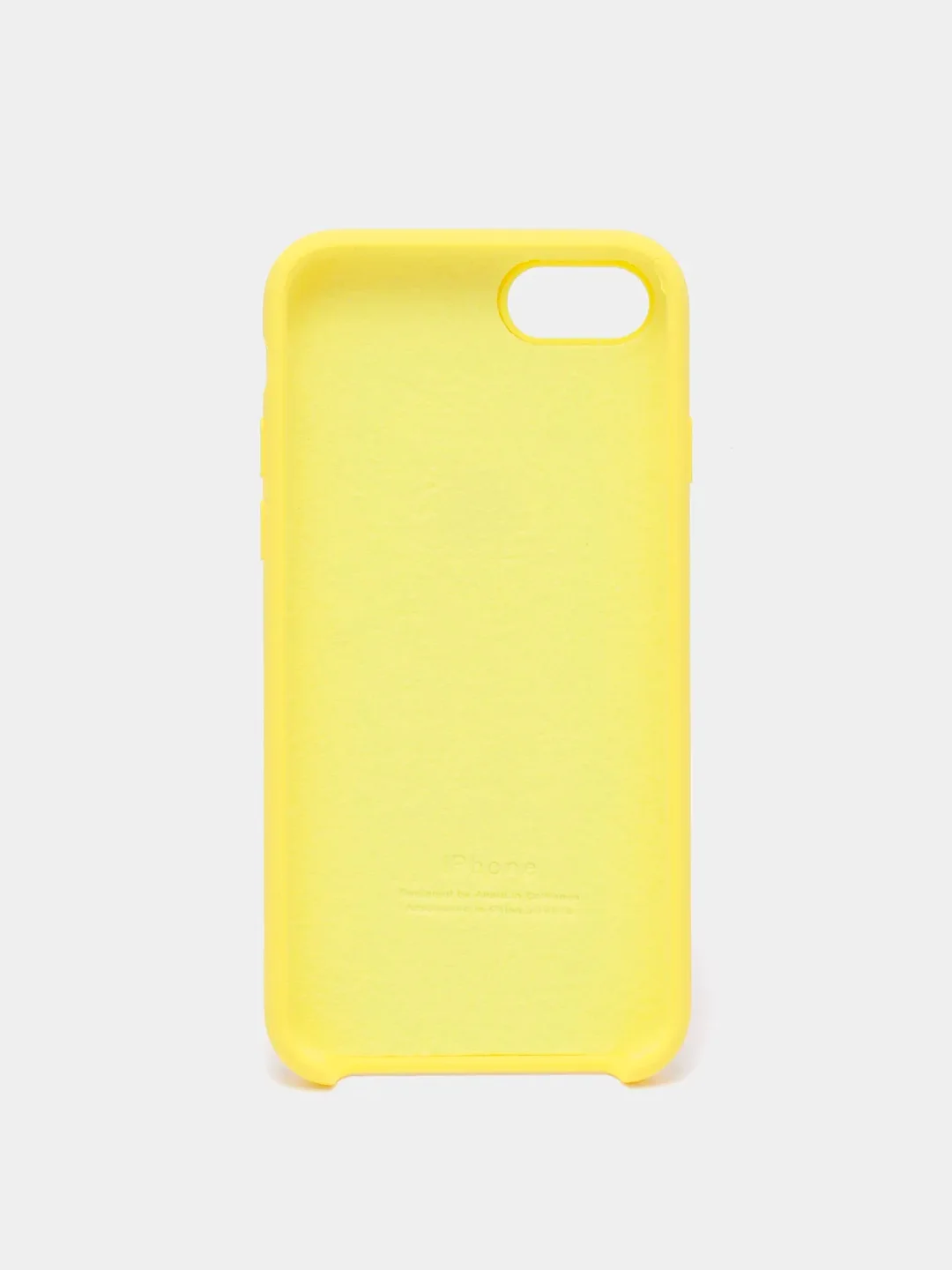 Лимонный чехол Silicone Case для iPhone 7, 8, SE 2020, с открытым низом