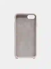 Серебряный чехол Silicone Case для iPhone 7, 8, SE 2020, с открытым низом