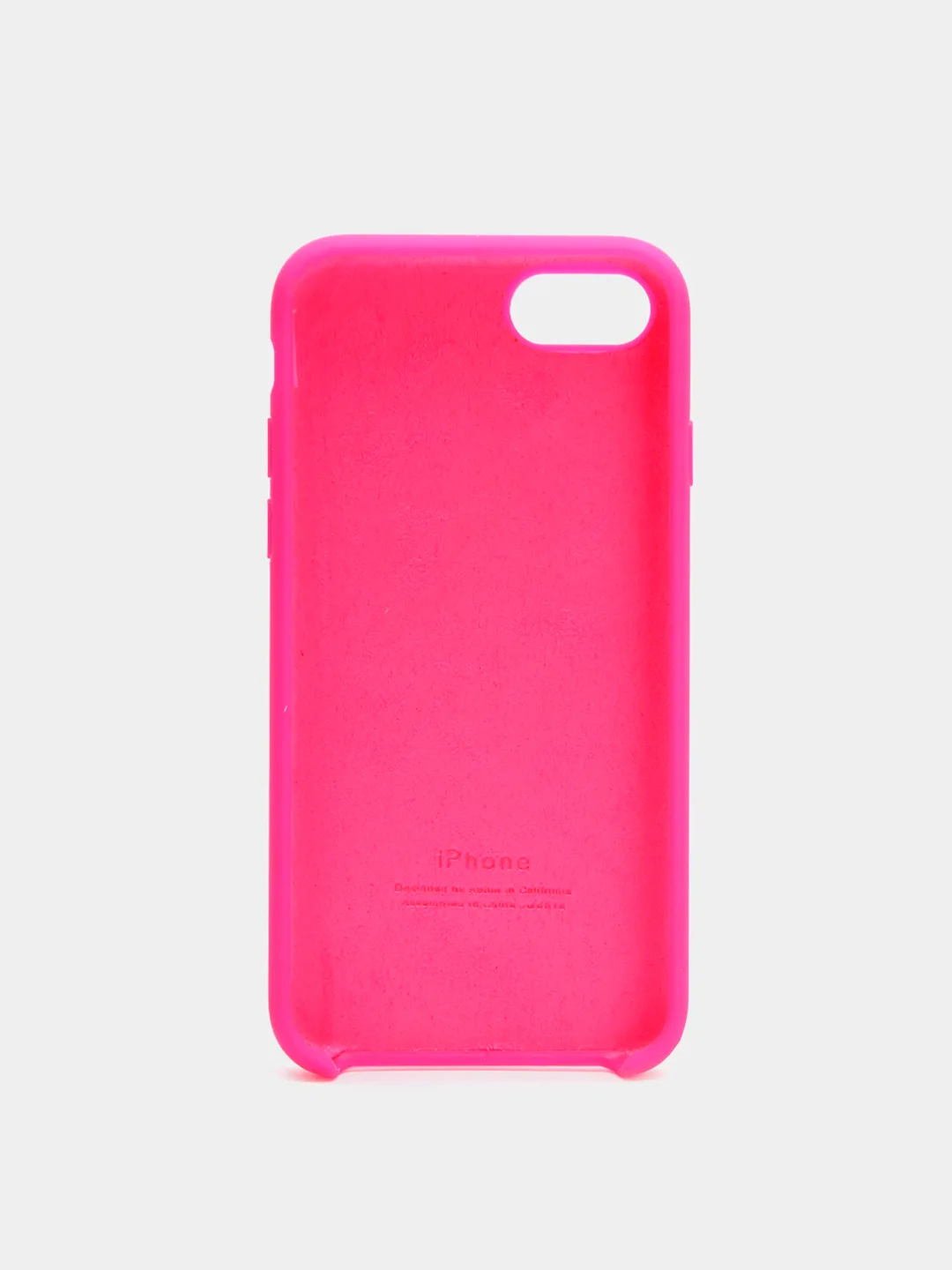 Фуксия чехол Silicone Case для iPhone 7, 8, SE 2020, с открытым низом