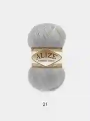 Серый меланж пряжа Alize Angora Gold 20% шерсти 80% Акрила 100г 550м (Часть 1)