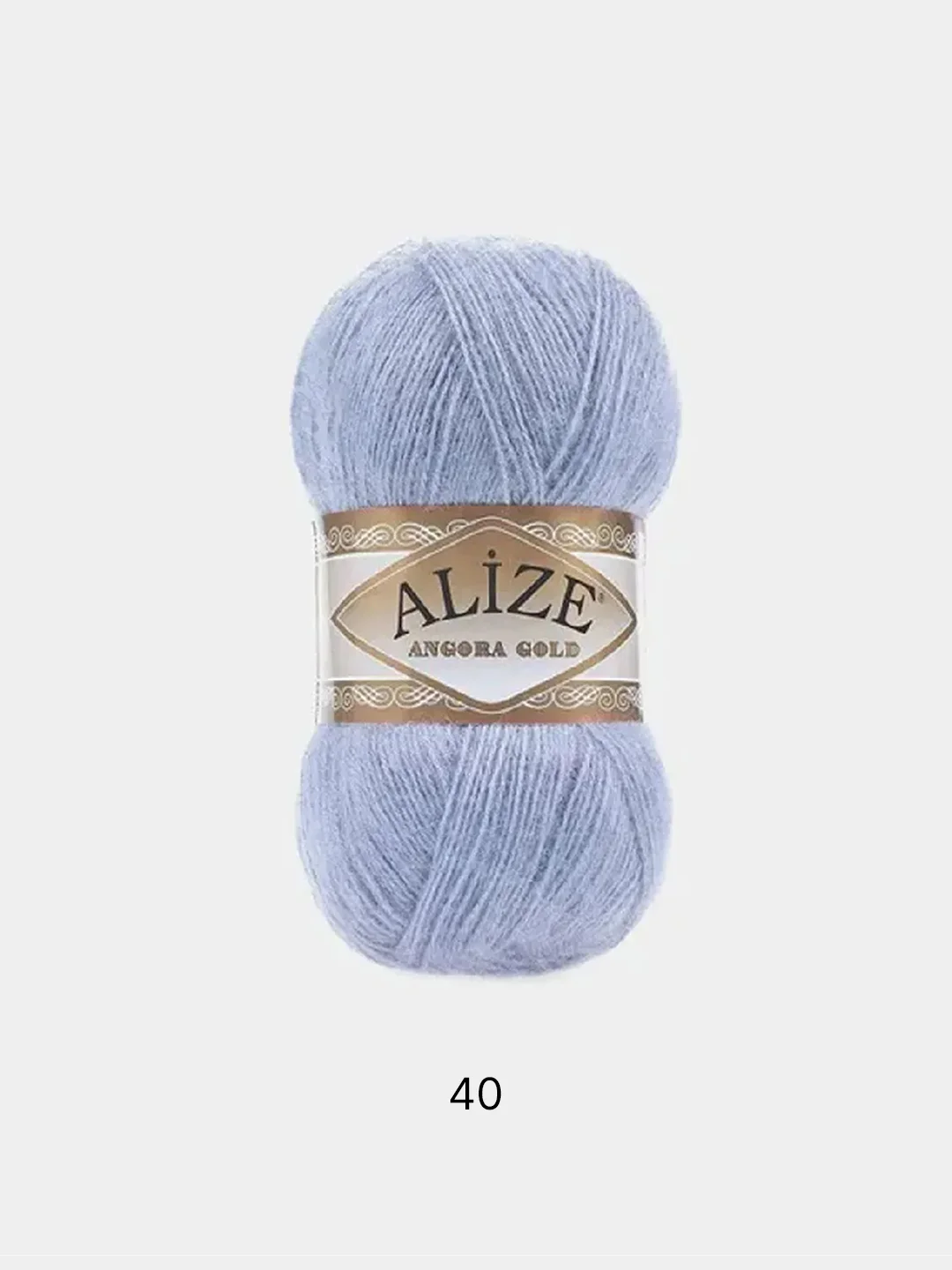 Голубой пряжа Alize Angora Gold 20% шерсти 80% Акрила 100г 550м (Часть 1)