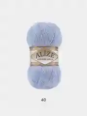 Голубой пряжа Alize Angora Gold 20% шерсти 80% Акрила 100г 550м (Часть 1)