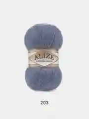 Синий меланж пряжа Alize Angora Gold 20% шерсти 80% Акрила 100г 550м (Часть 1)