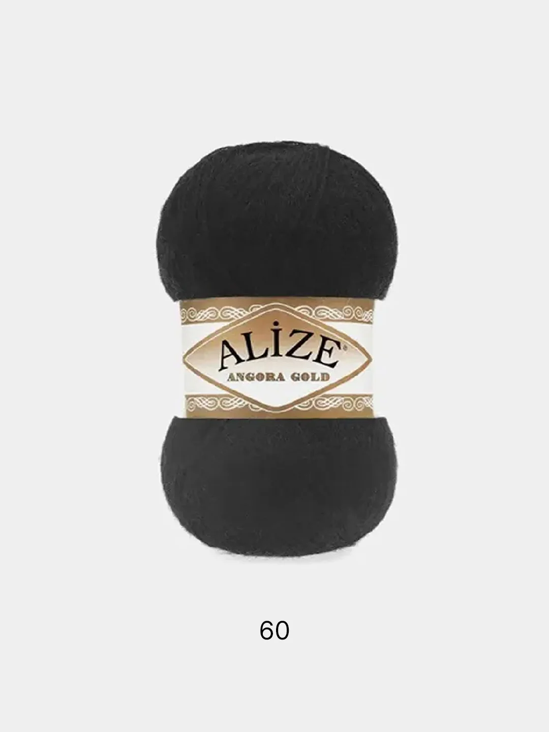 Черный пряжа Alize Angora Gold 20% шерсти 80% Акрила 100г 550м (Часть 1)