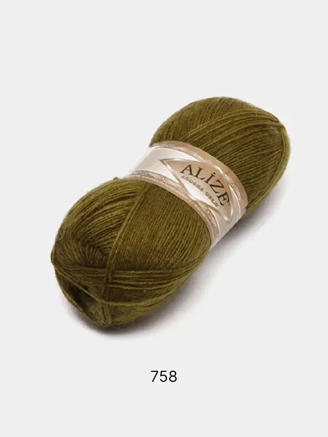 Зелёный хаки пряжа Alize Angora Gold 20% шерсти 80% Акрила 100г 550м (Часть 1)