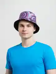 Панама двухсторонняя, хлопковая, с принтом