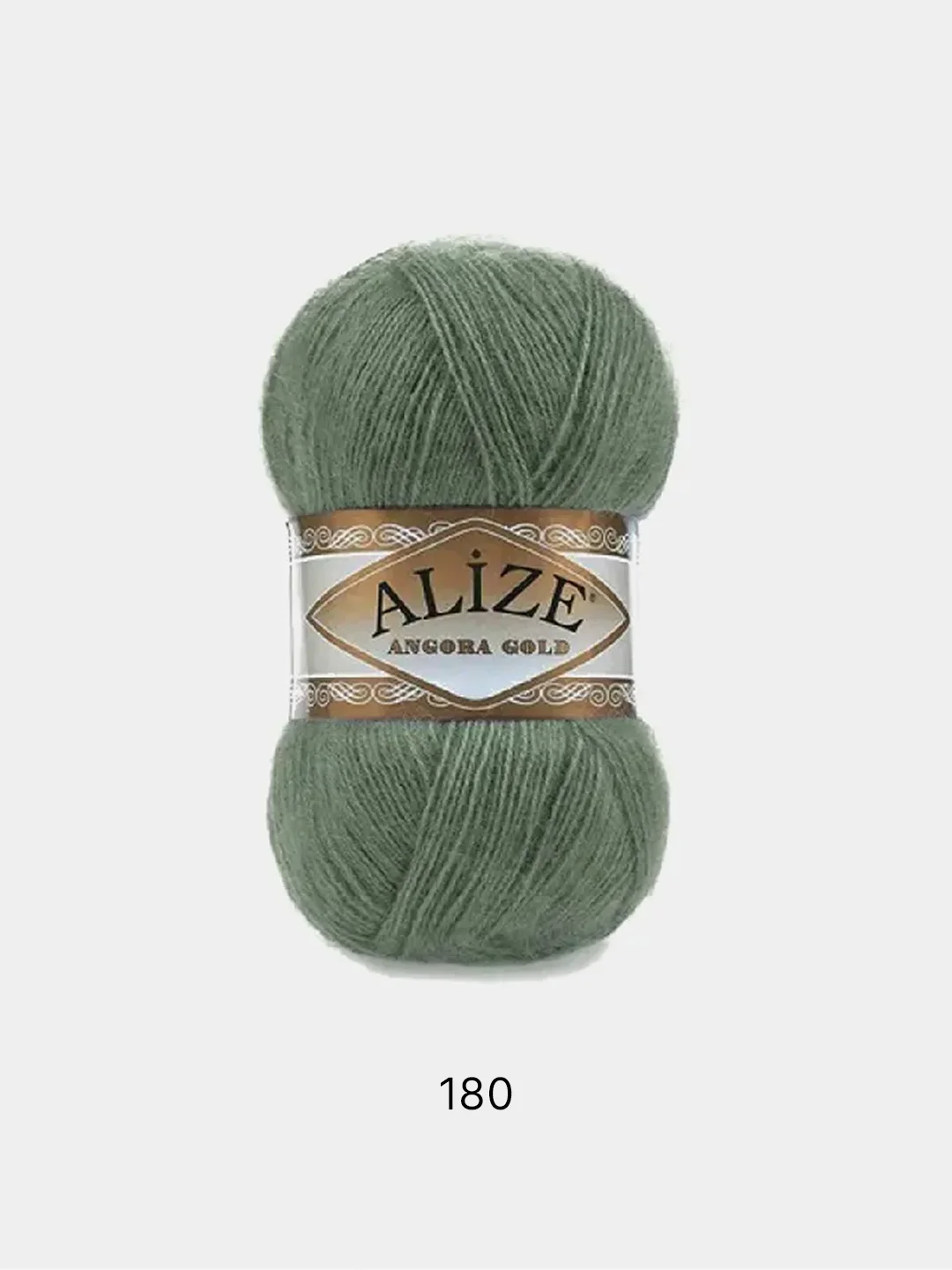Лесной зеленый пряжа Alize Angora Gold 20% шерсти 80% Акрила 100г 550м (Часть 1)