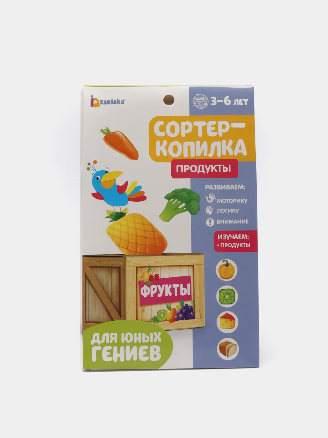 Серый обучающий набор по методике Монтессори "Сортер-копилка"