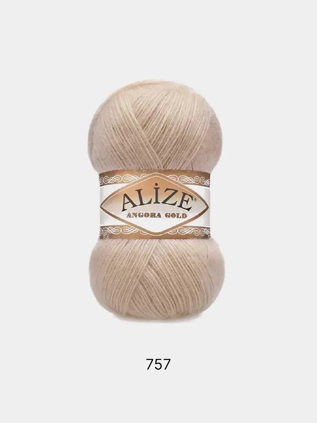Светло-бежевый пряжа Alize Angora Gold 20% шерсти 80% Акрила 100г 550м (Часть 1)