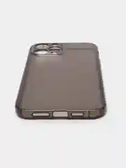 Черный чехол для iPhone 12 ProMax прозрачный цветной силиконовый