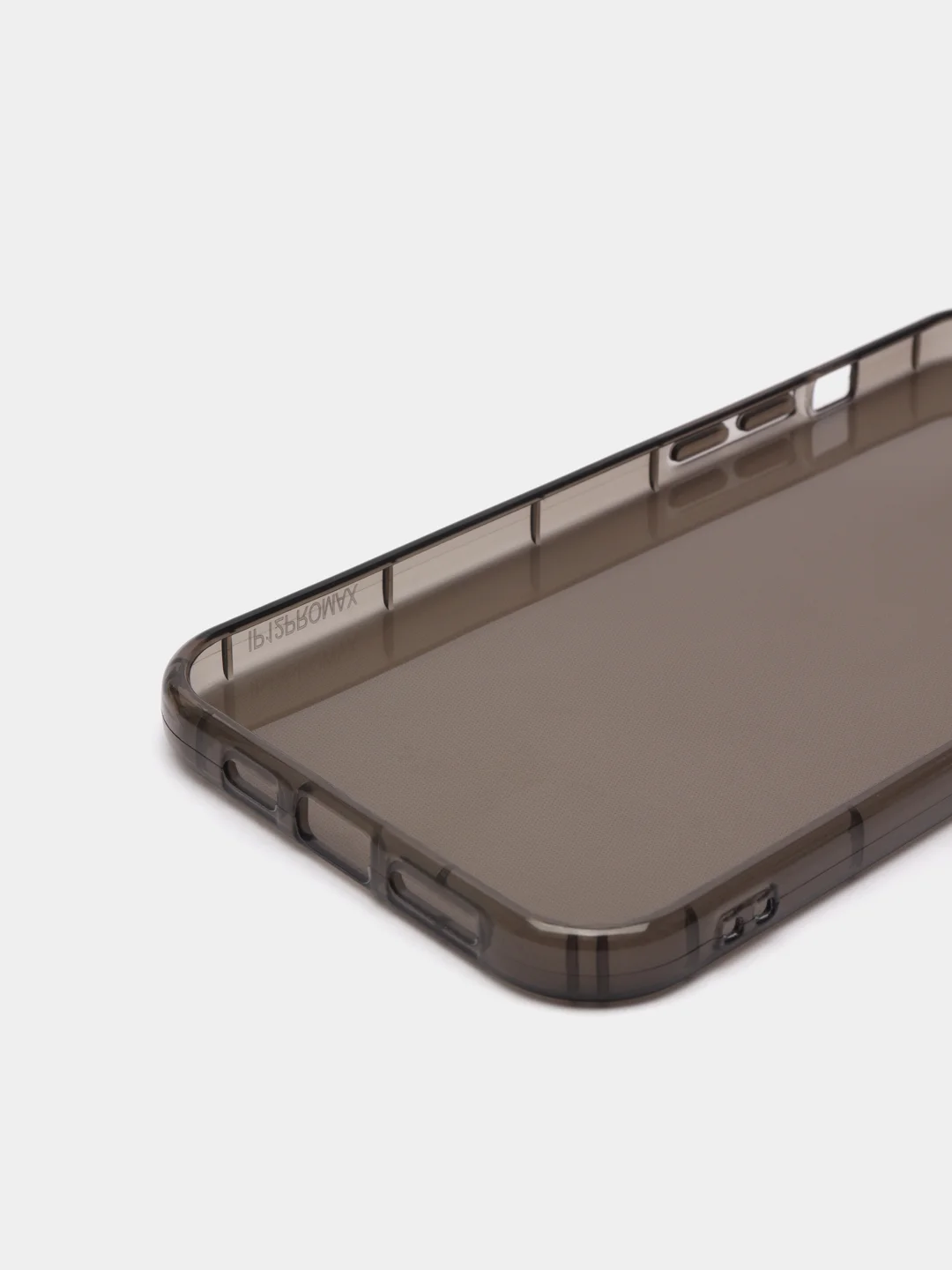 Черный чехол для iPhone 12 ProMax прозрачный цветной силиконовый