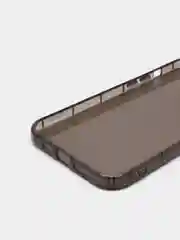 Черный чехол для iPhone 12 ProMax прозрачный цветной силиконовый