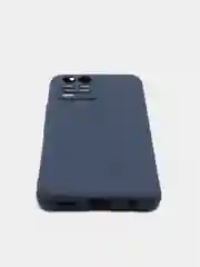 Темно-синий чехол для Realme 8 силиконовый матовый однотонный