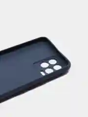Темно-синий чехол для Realme 8 силиконовый матовый однотонный