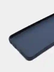 Темно-синий чехол для Realme 8 силиконовый матовый однотонный