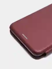 Багровый чехол-книжка для Samsung Galaxy A02