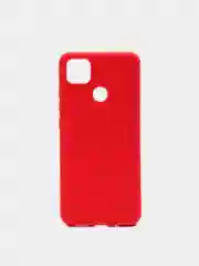 Красный чехол для Xiaomi Redmi 9С силиконовый матовый однотонный