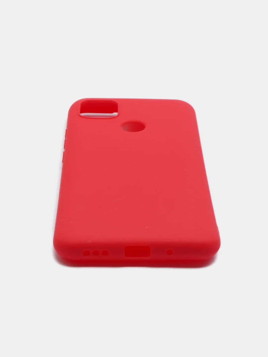 Красный чехол для Xiaomi Redmi 9С силиконовый матовый однотонный