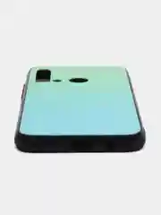 Бирюзовый чехол градиент на Huawei P20 lite 2019 / Nova 5i с закаленным стеклом, 7 цветов, mobios