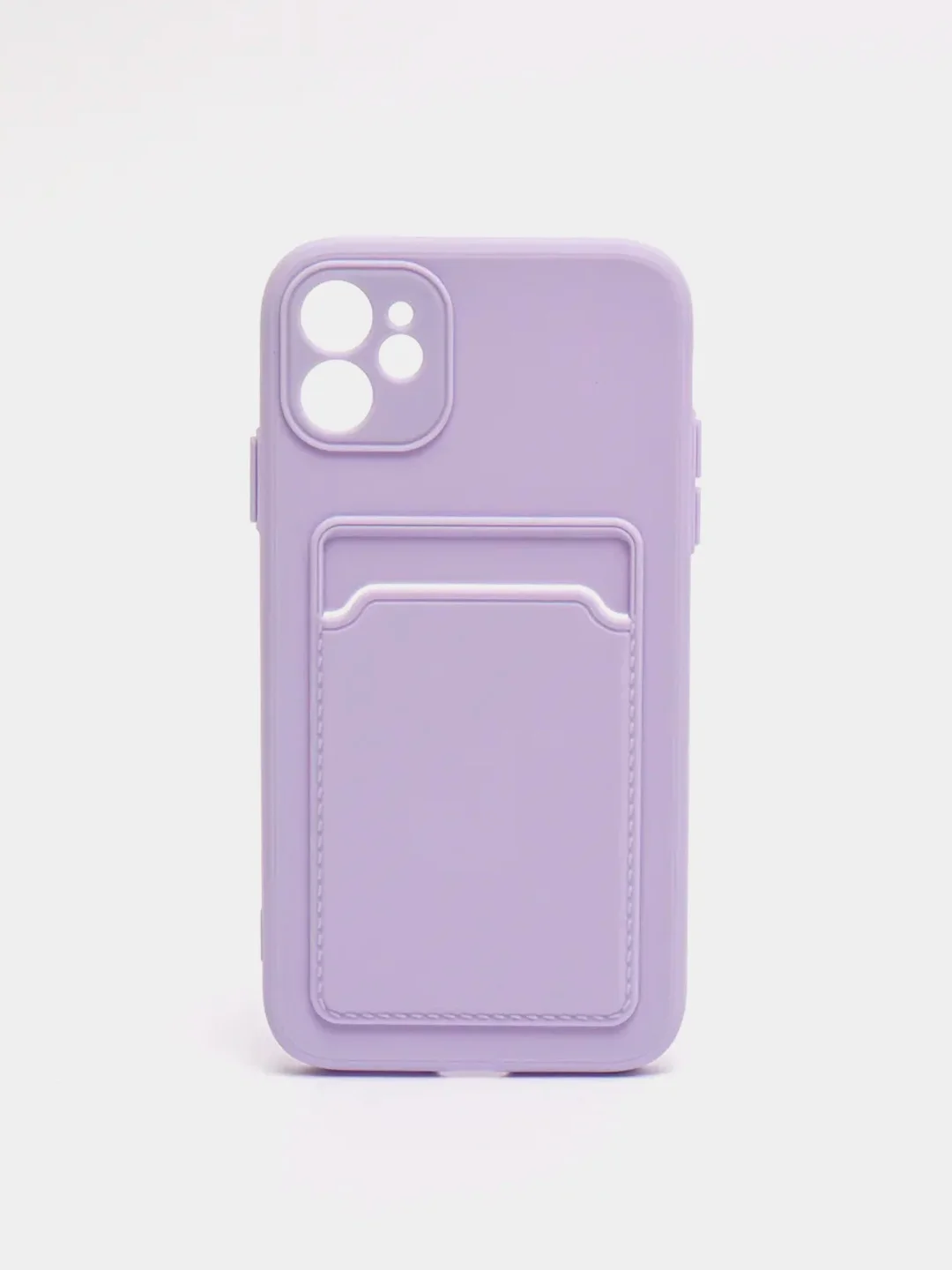 Лавандовый чехол для iPhone 11, 12, 13, Pro, Max, 7, 8, Plus, с карманом для карт, защита камеры