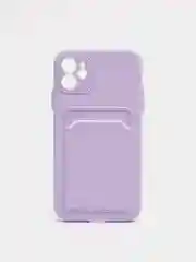Лавандовый чехол для iPhone 11, 12, 13, Pro, Max, 7, 8, Plus, с карманом для карт, защита камеры