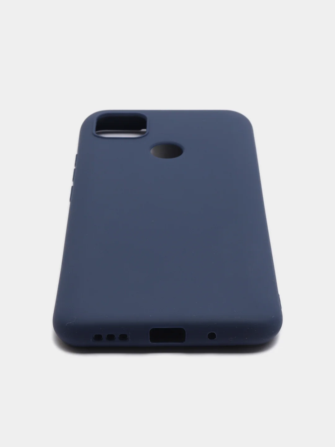 Темно-синий чехол для Xiaomi Redmi 9С силиконовый матовый однотонный