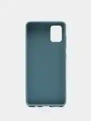 Синий меланж чехол Samsung Galaxy A51 силиконовый матовый