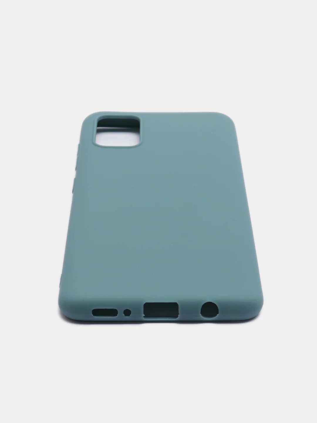 Синий меланж чехол Samsung Galaxy A51 силиконовый матовый