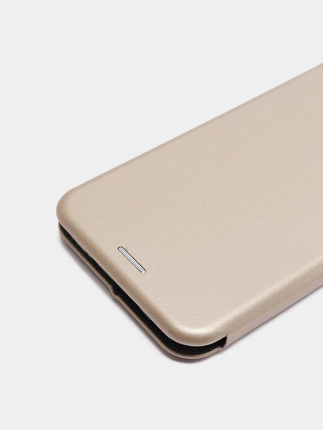 Золотой чехол книжка Samsung Galaxy M20 с функцией подставки