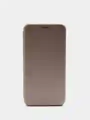 Золотой чехол книжка Samsung Galaxy M20 с функцией подставки