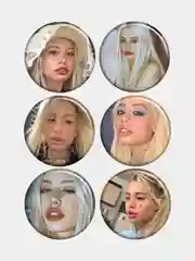 Алый значки Анна Михеева, металлические