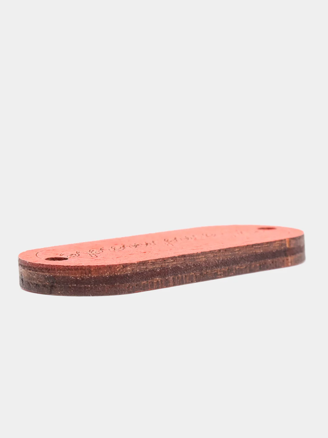 Красный бирка "Hand made" 5х2 см МИКС